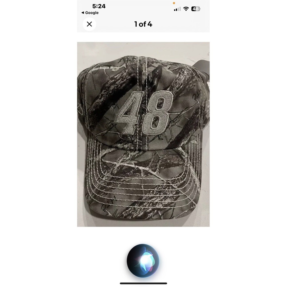 NASCAR # 48 Jimmy Johnson Camo Cap‎ True Timber Hat Hendricks